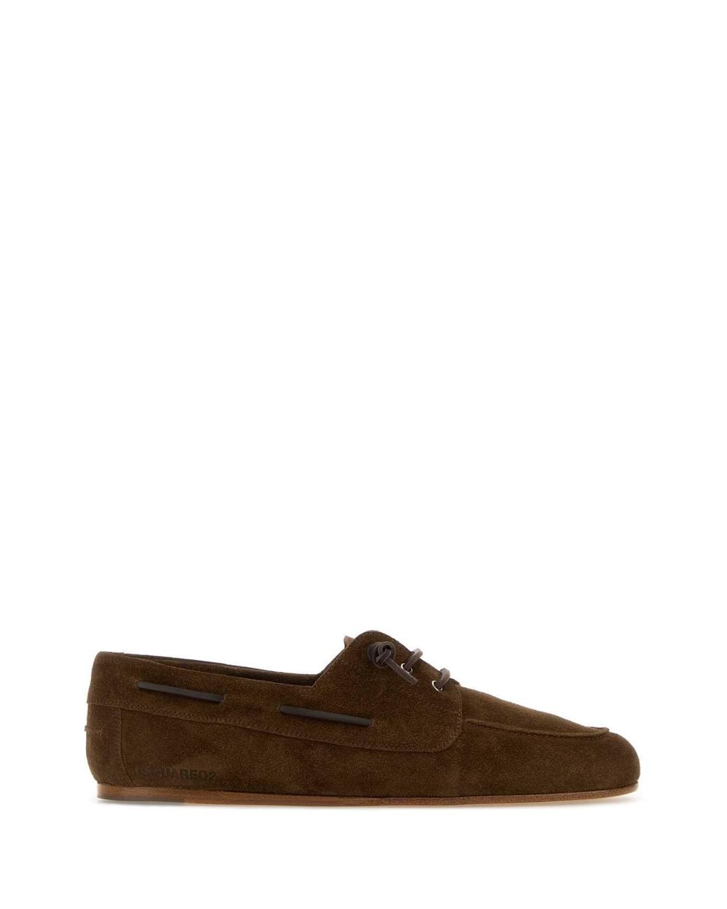 DSquared² Brown Suede Loafers for men