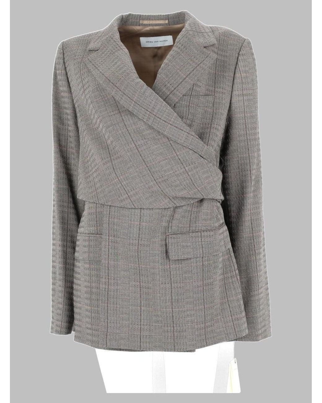 Dries Van Noten Gray Tailored Jacket