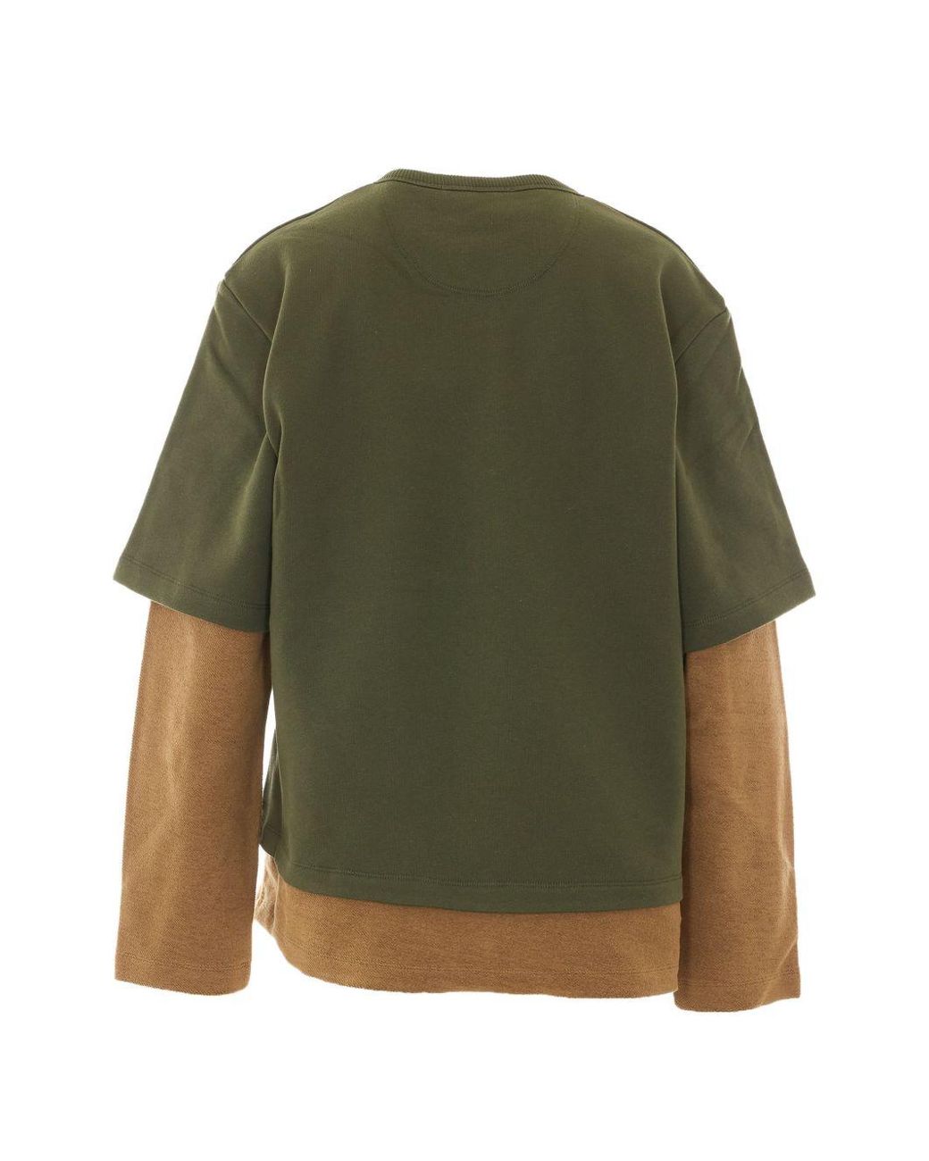 The Attico Green Cotton Crewneck Sweater