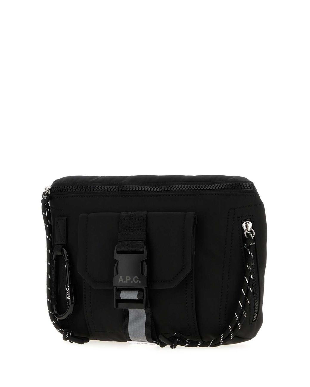 A.P.C. Black Fabric Banane Belt Bag