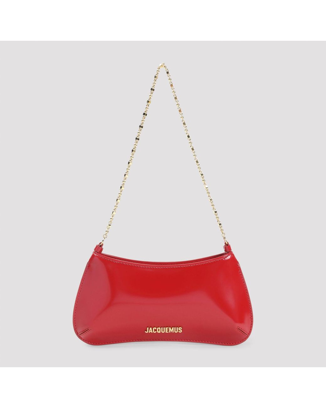Jacquemus Red Le Petit Bisou Chaine Handbag