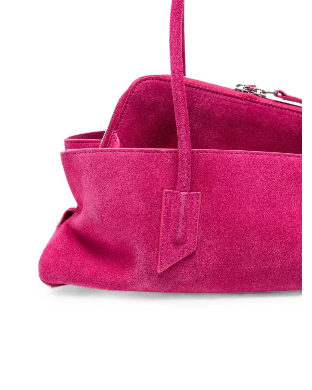 The Attico Pink La Passeggiata Small Leather Shoulder Bag