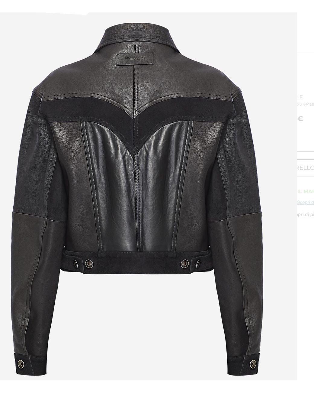 Versace Black Leather Jacket