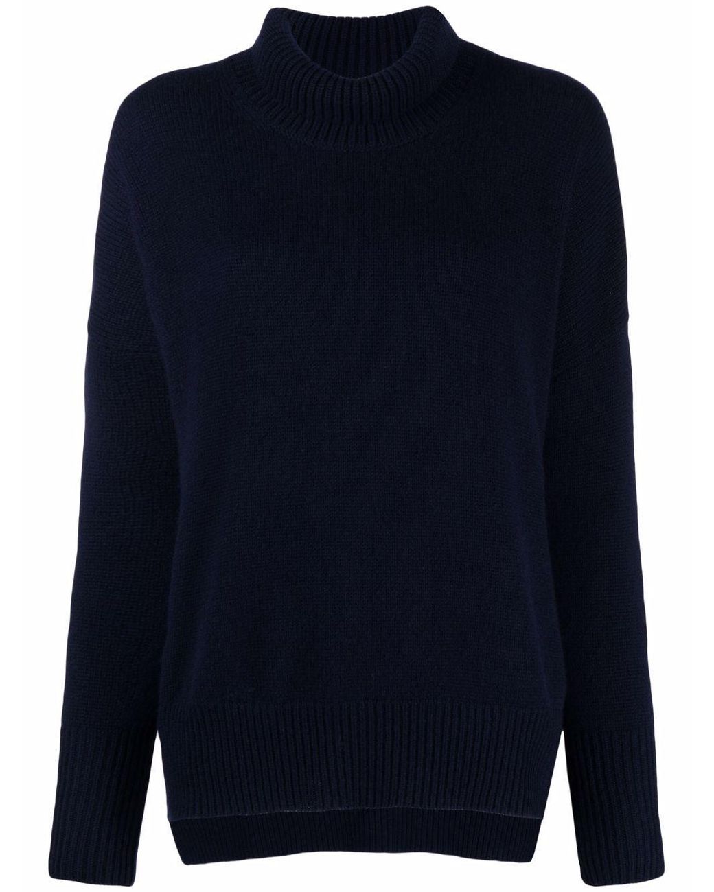 Lisa Yang Blue Heidi Cashmere Turtle Neck Jumper