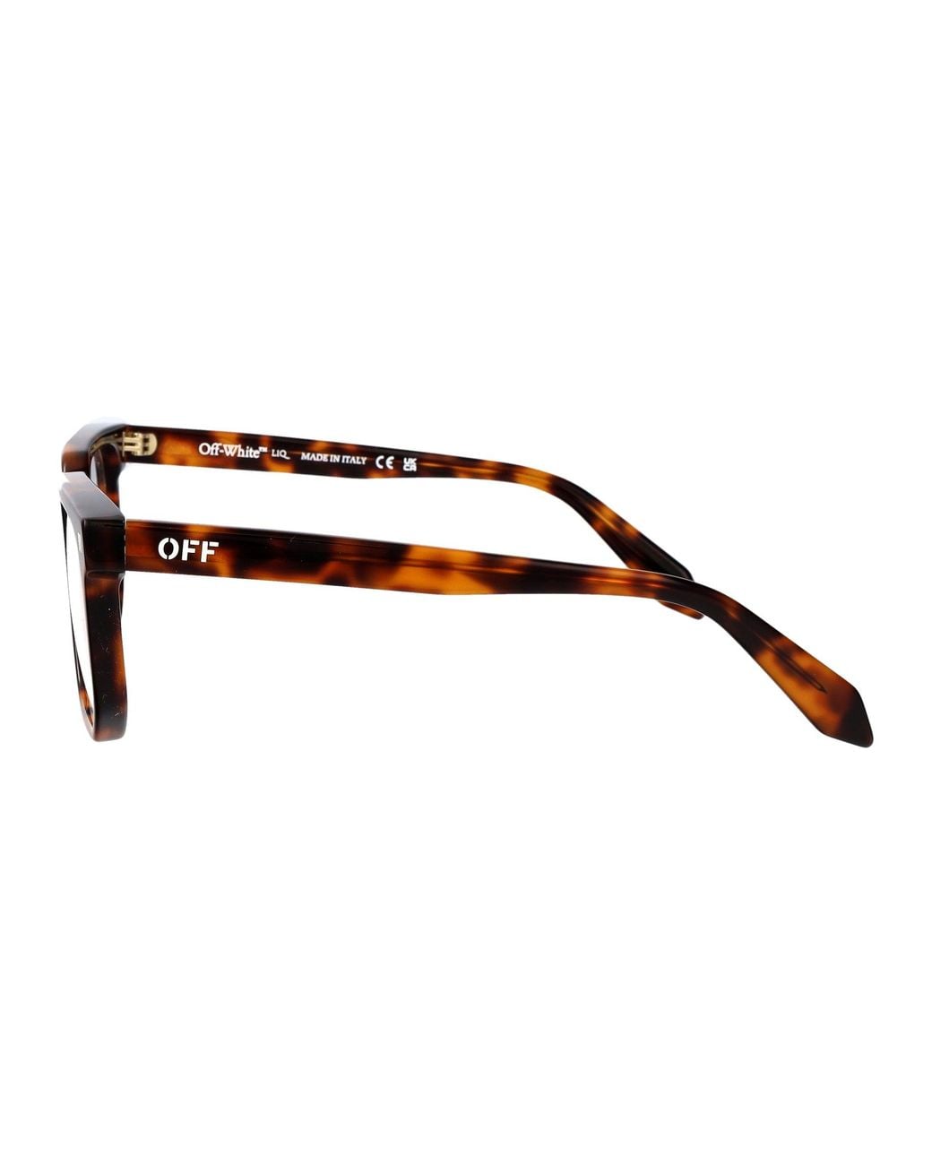 Off-White c/o Virgil Abloh Brown Shiny Havana Acetate Glasses