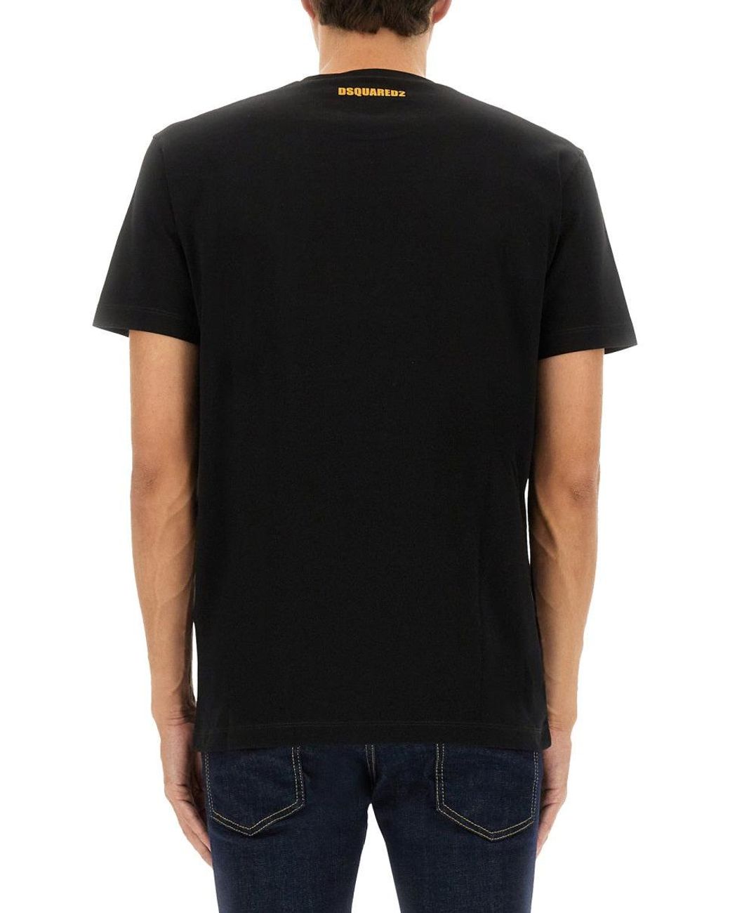 DSquared² Black T Shirt With Print