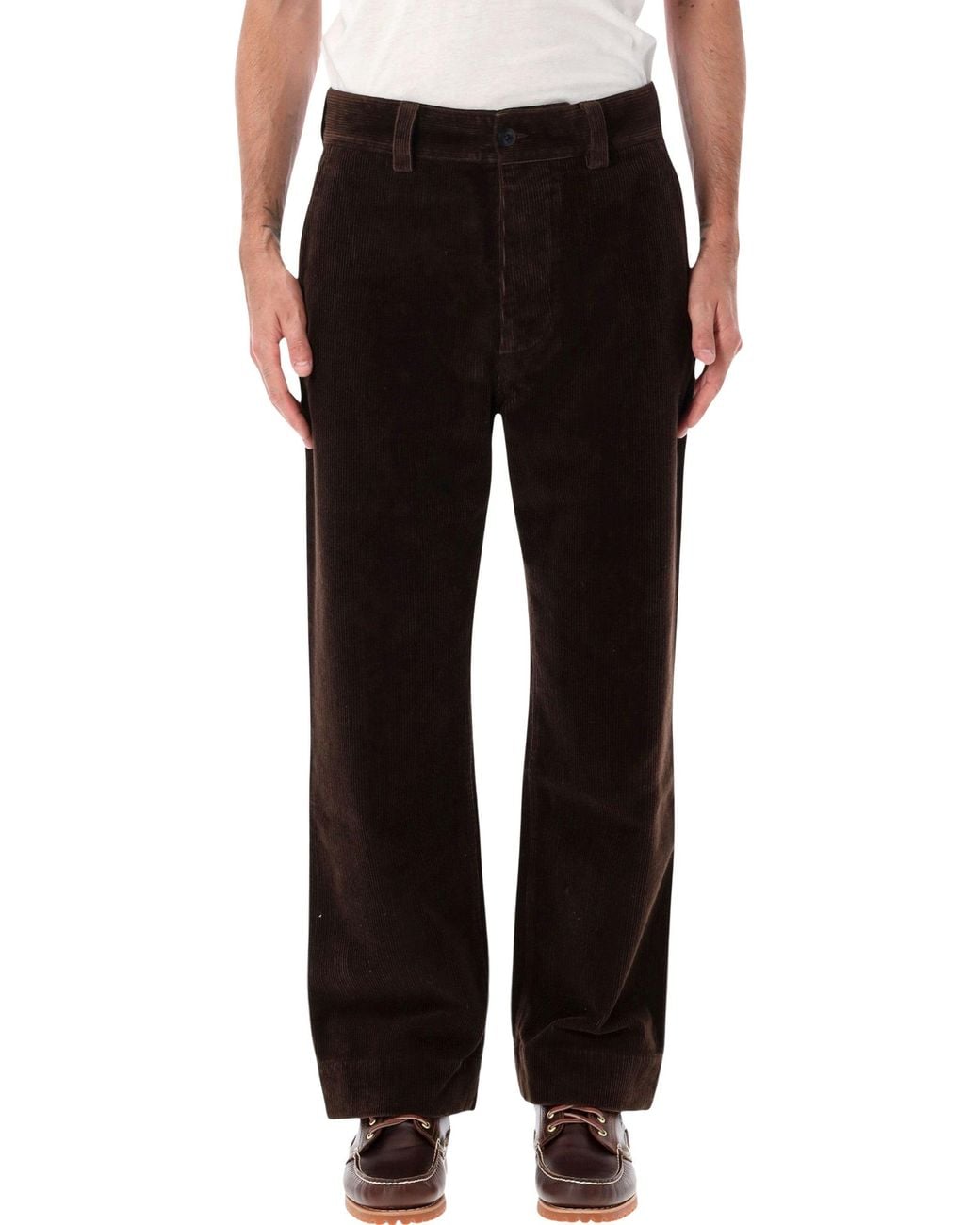 Margaret Howell Black Corduroy Trousers for men
