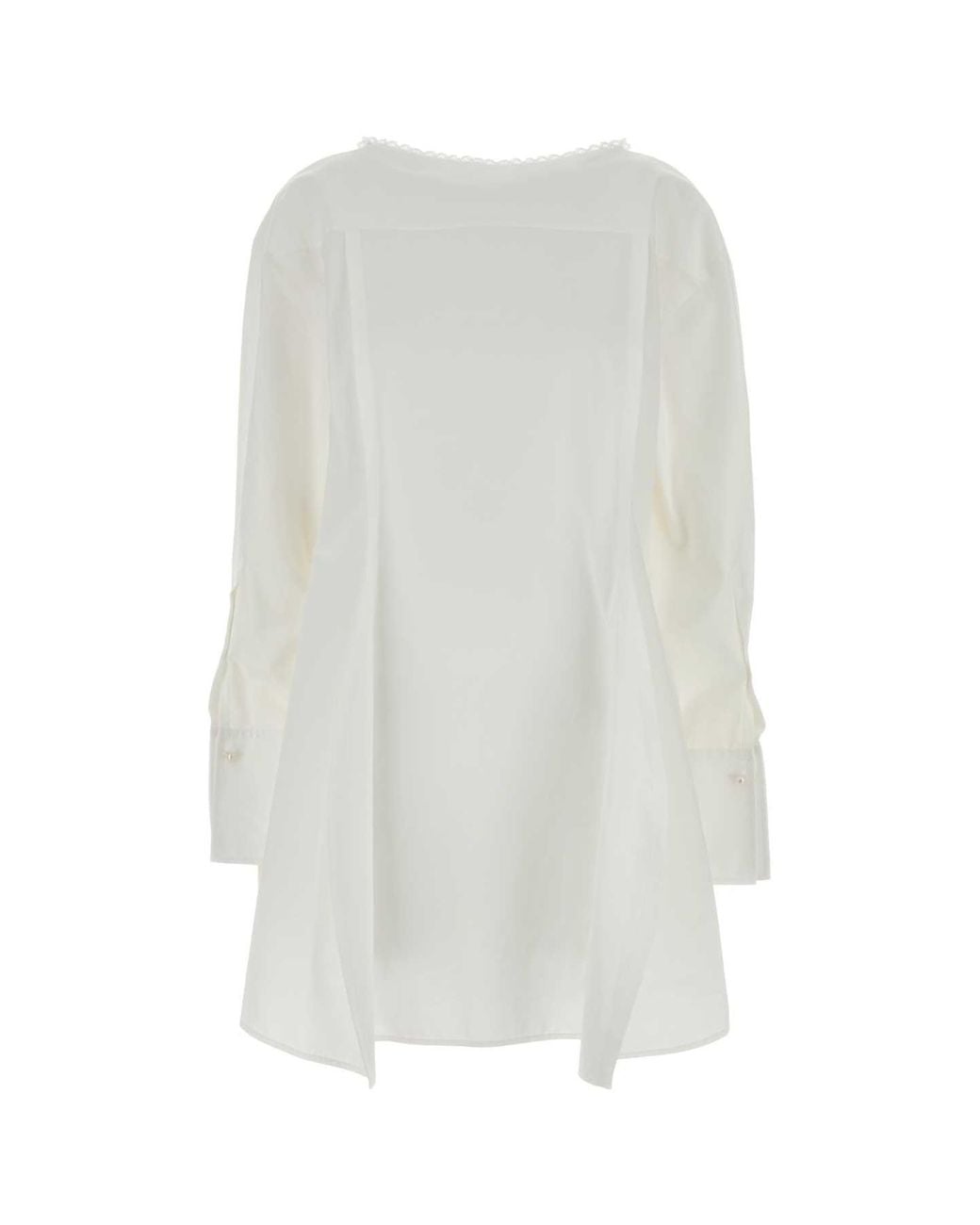 Carven White Dr452-Short Esperanto Dress