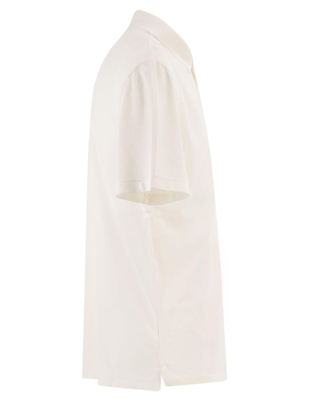 Premiata White Short Sleeved Polo Shirt With Logo