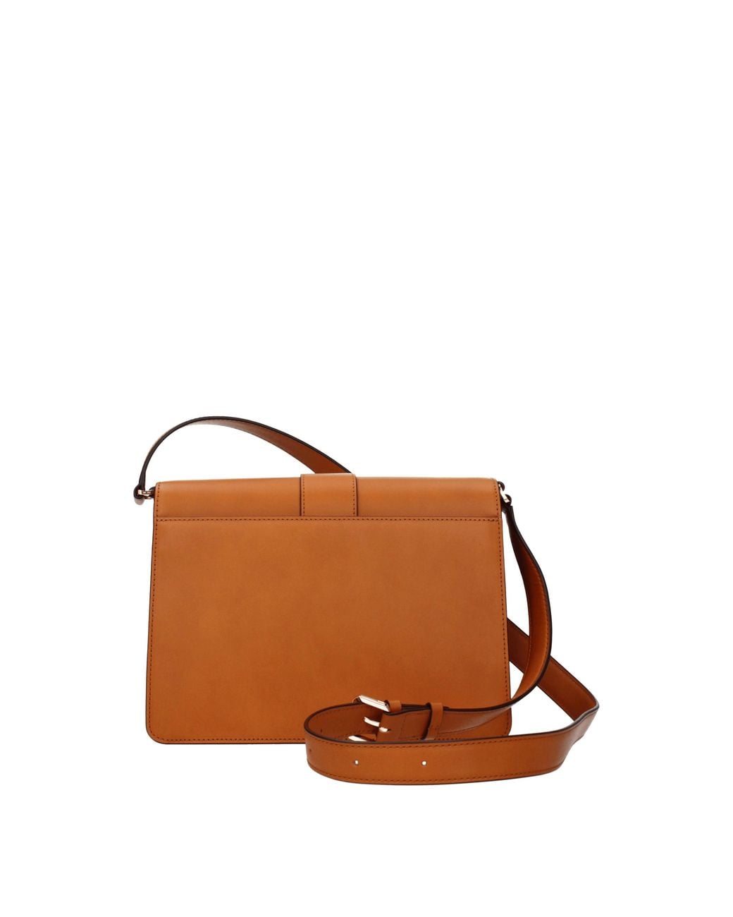 MCM Brown Leather Crossbody Bag