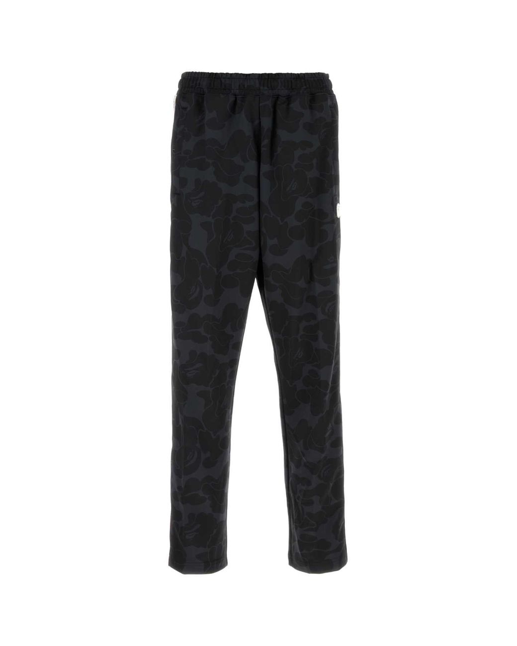 A Bathing Ape Black Printed Polyester joggers for men