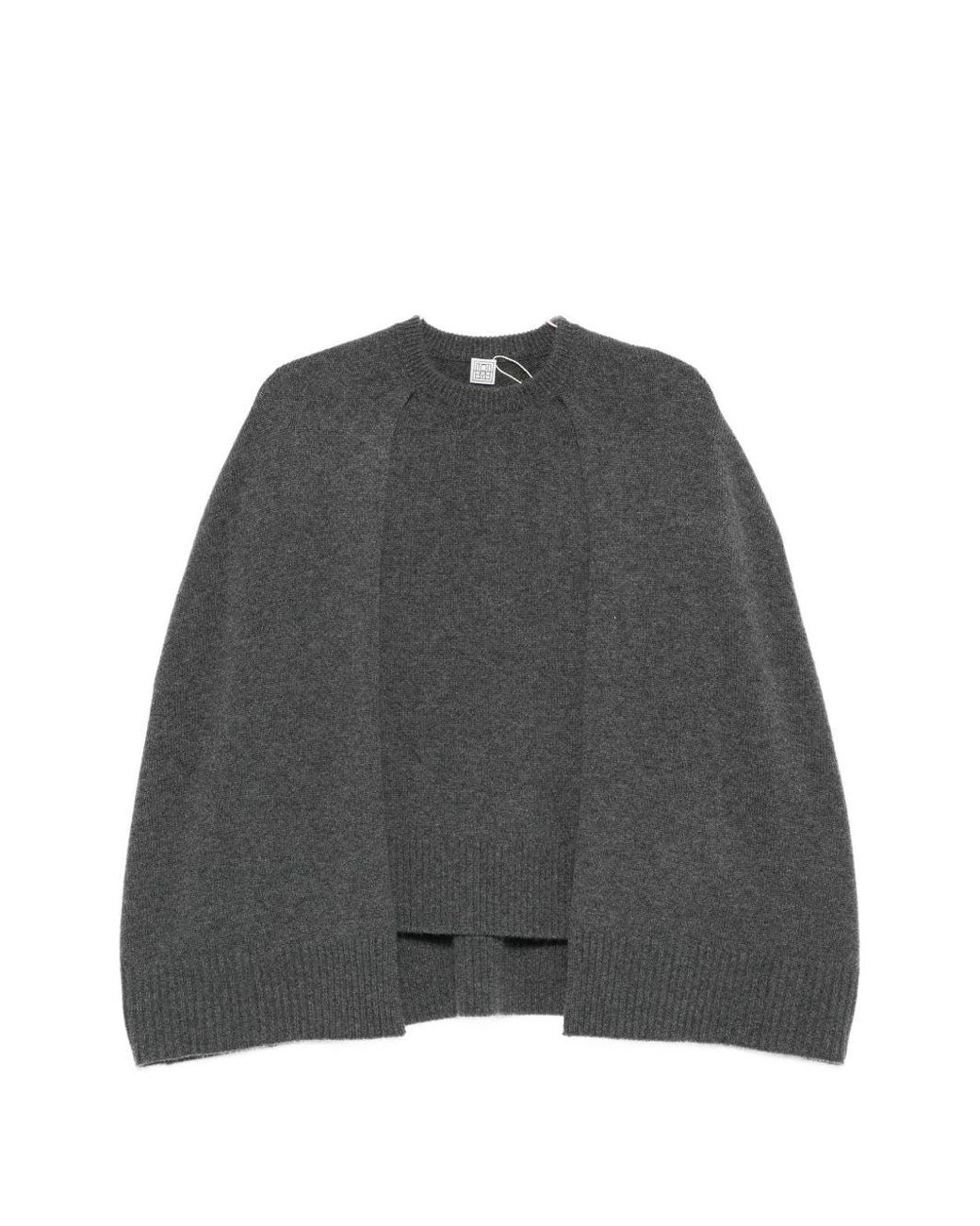 Pull À Détail De Cape Totême en coloris Gray