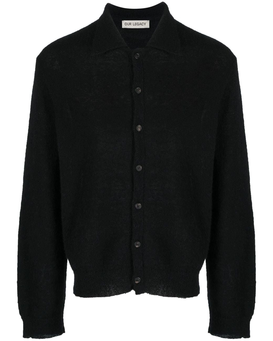 Our Legacy Black Wool Cardigan for men