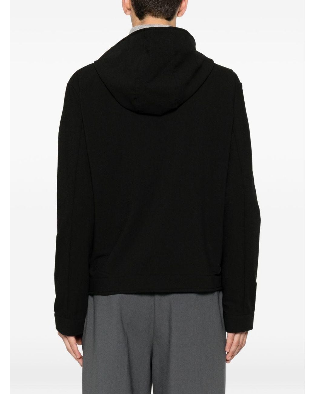 Emporio Armani Black Nylon Blouson Jacket