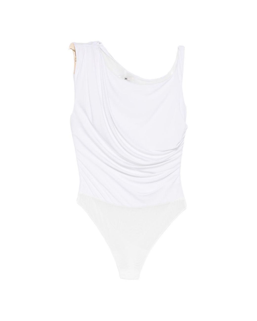 Elisabetta Franchi White Sleeveless Bodysuit