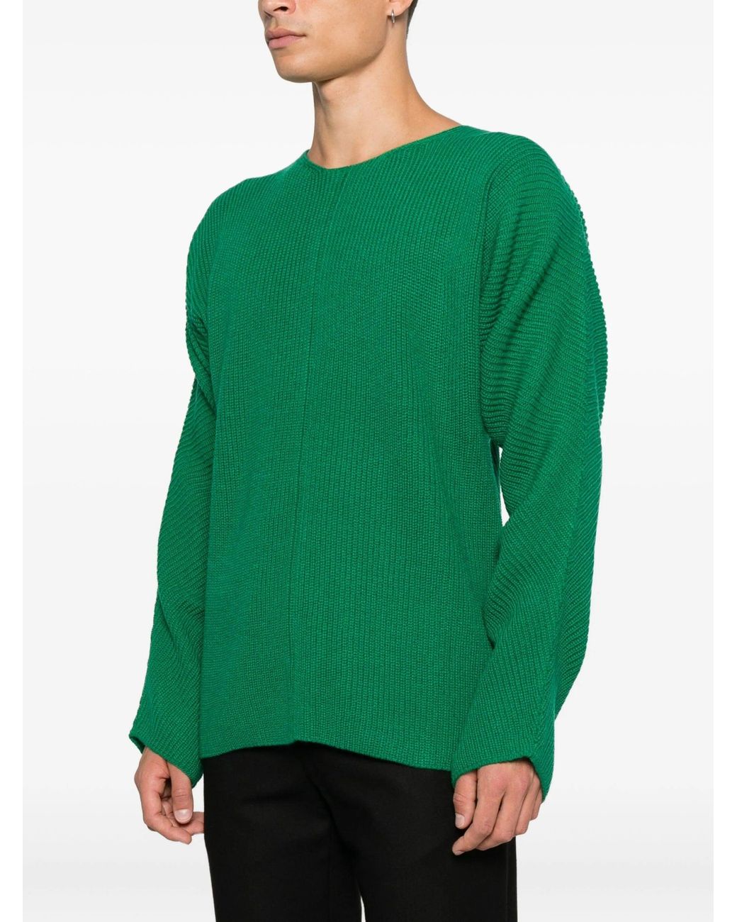 Comme des Garçons Green Shirt Knitted
