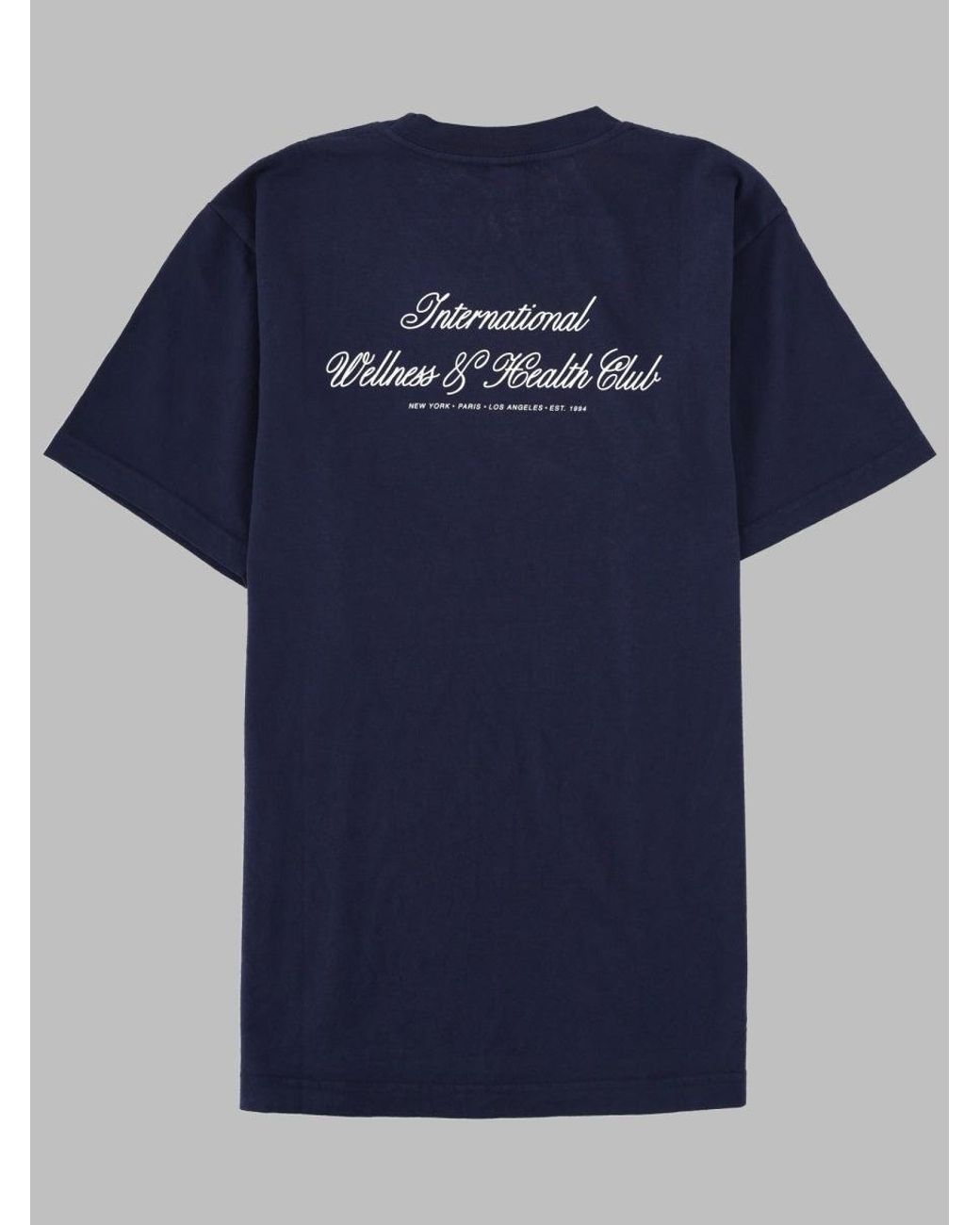 SPORTY&RICH Blue T Shirt "International"