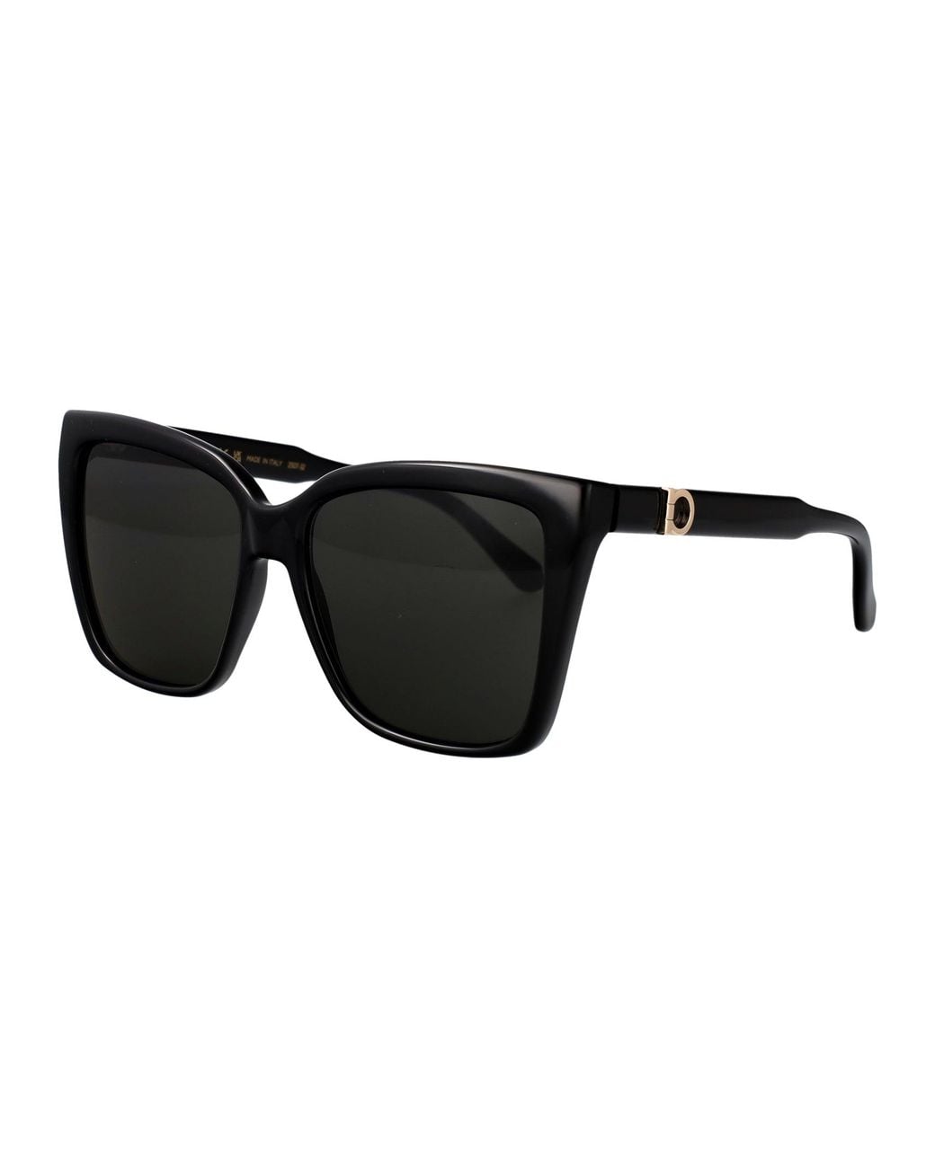 Ferragamo Black Injected Sunglasses