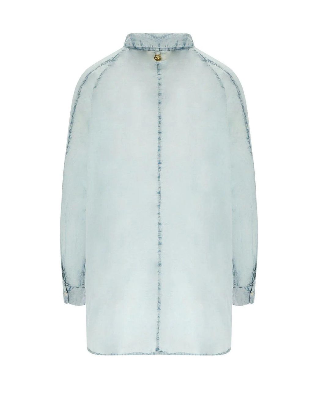 PAHIESA FORMENTERA Blue Embroidered Shirt