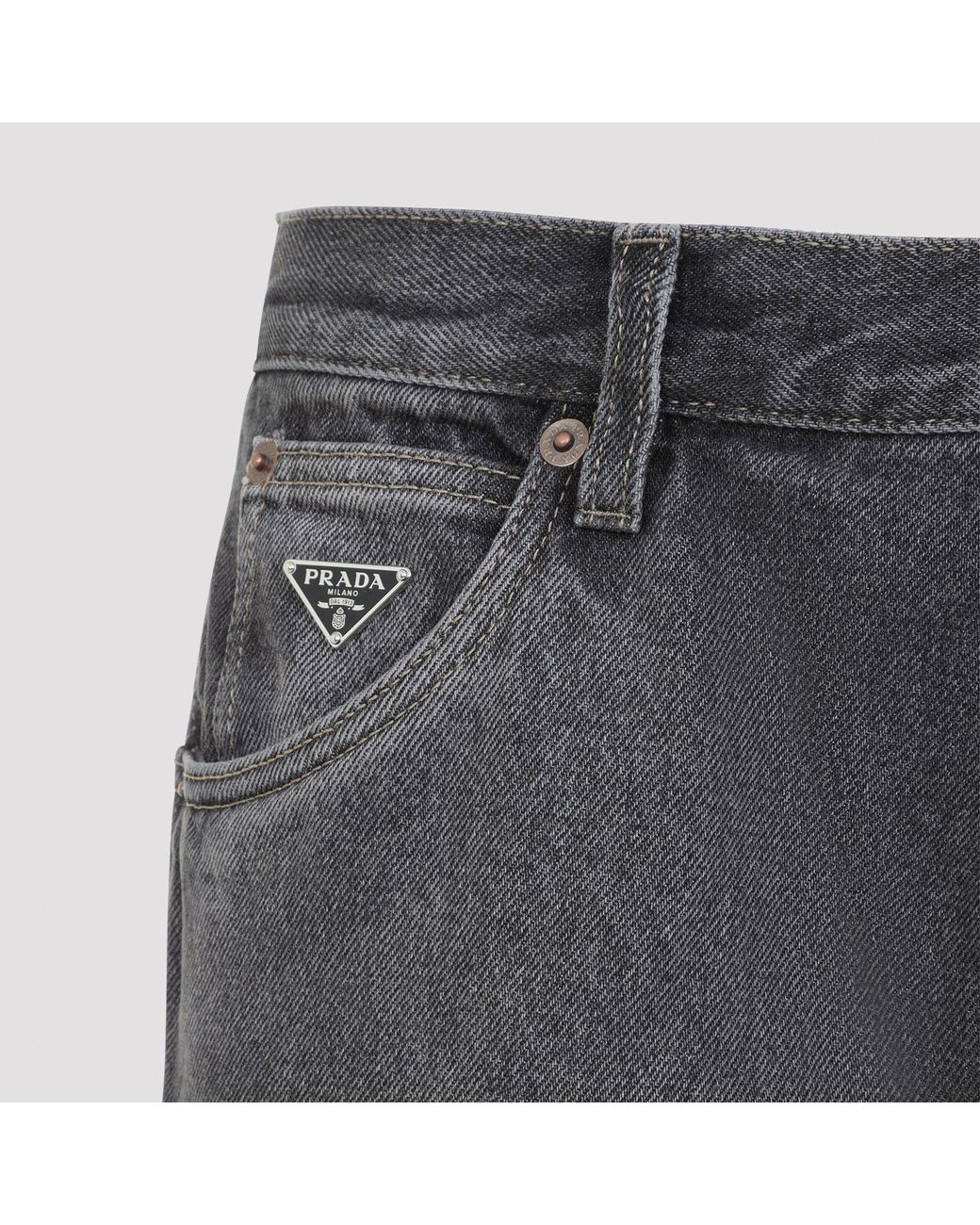 Vaqueros De Cinco Bolsillos Prada de hombre de color Gray
