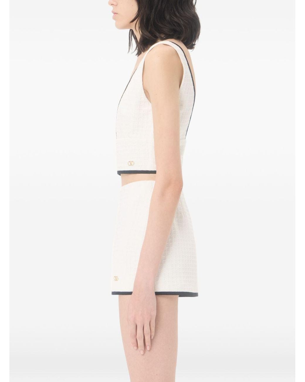 Valentino Natural Cotton Tank Top