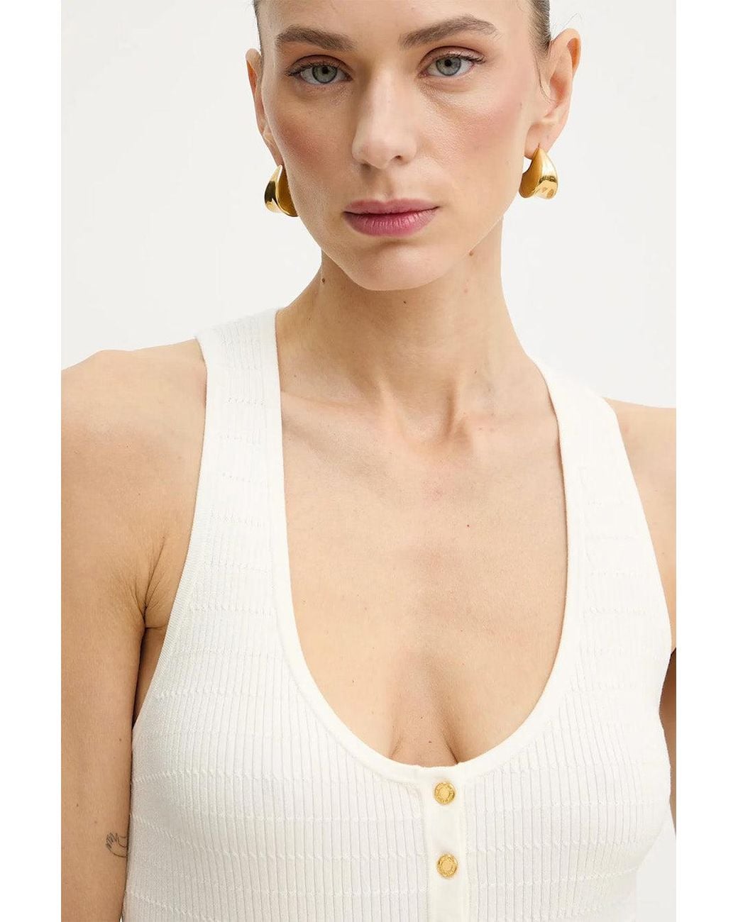 Elisabetta Franchi White Elisabetta Franchi Ivory