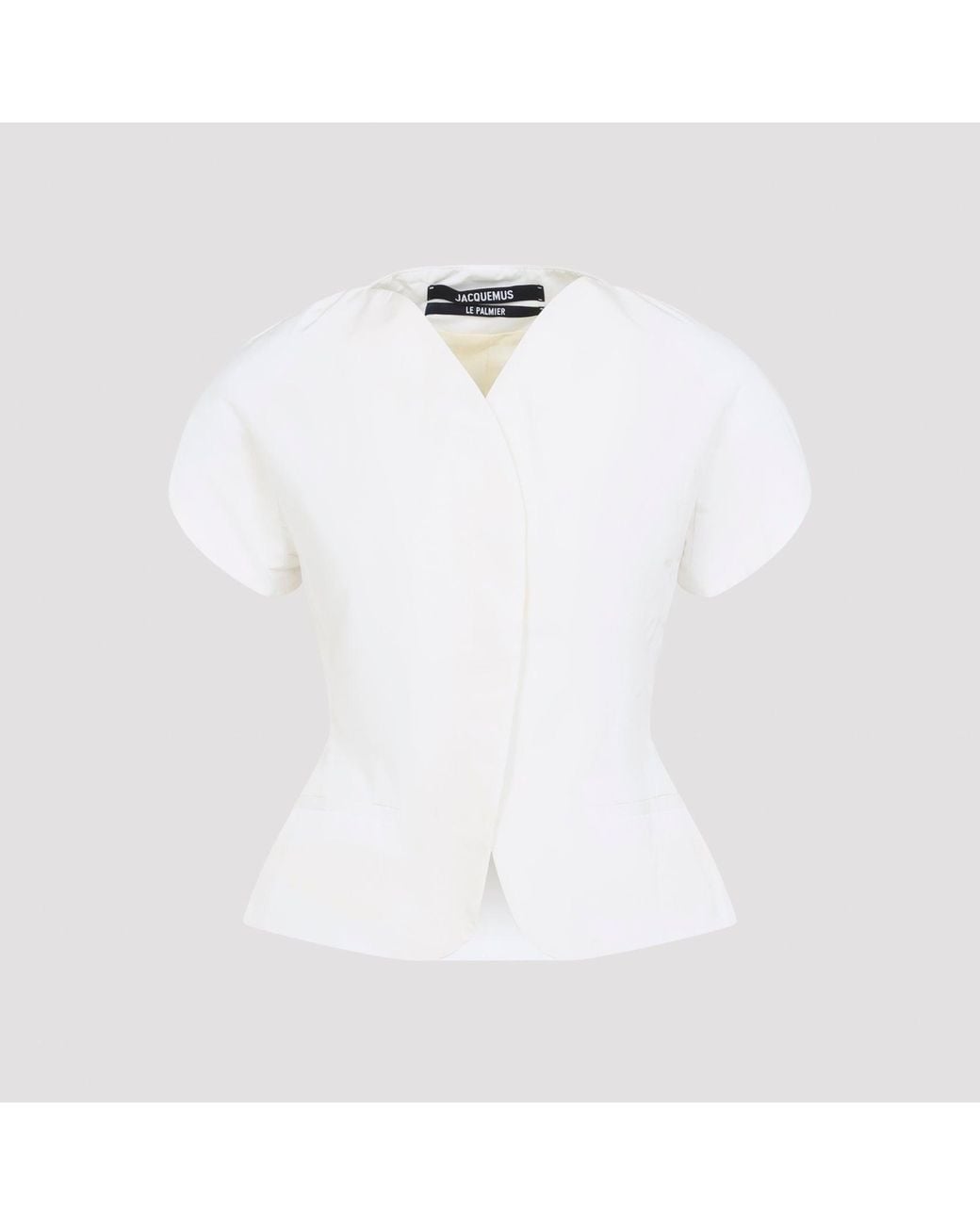 Jacquemus Ovalo-jas in het White