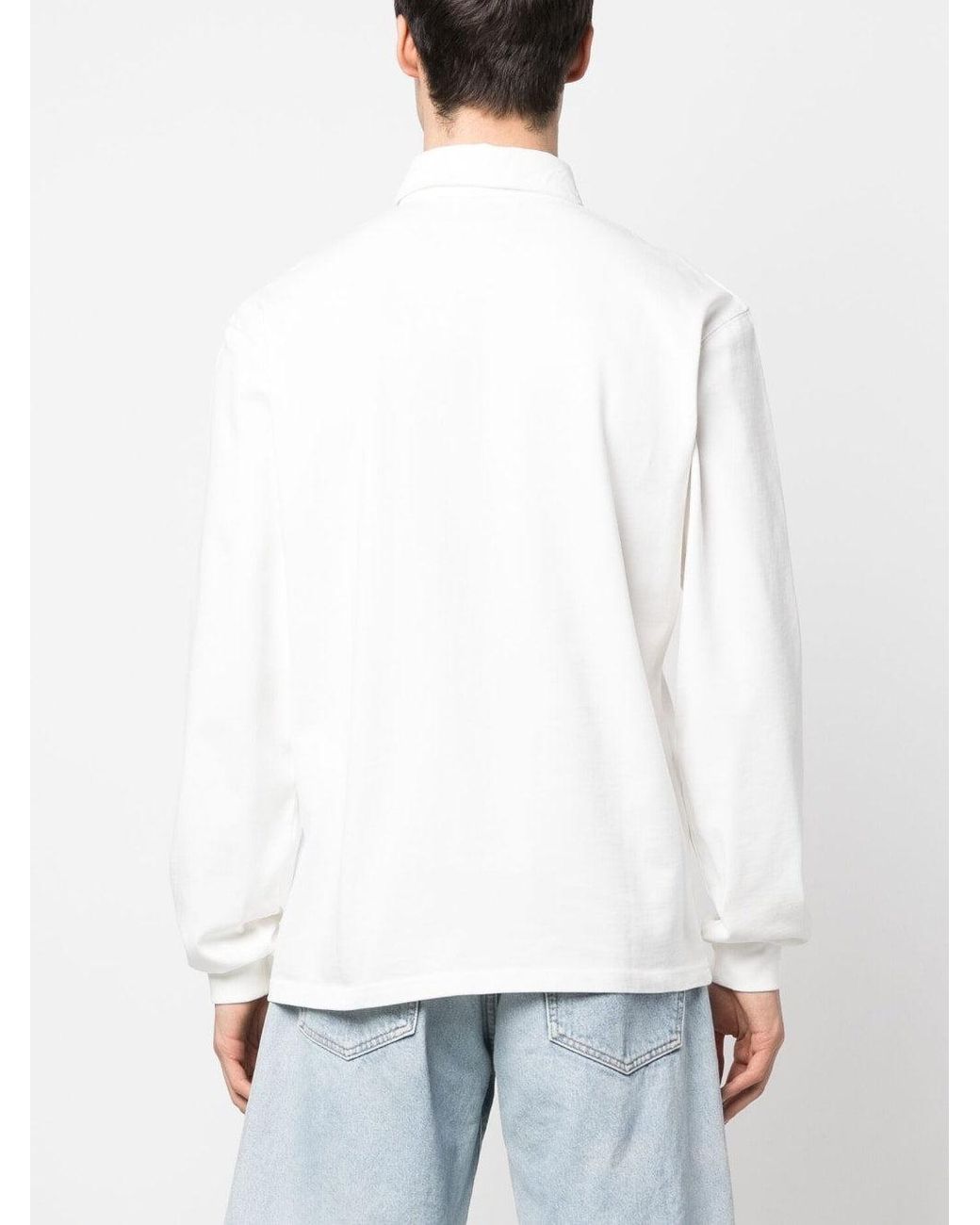 Palmes White Organic Cotton Long Sleeve Shirt