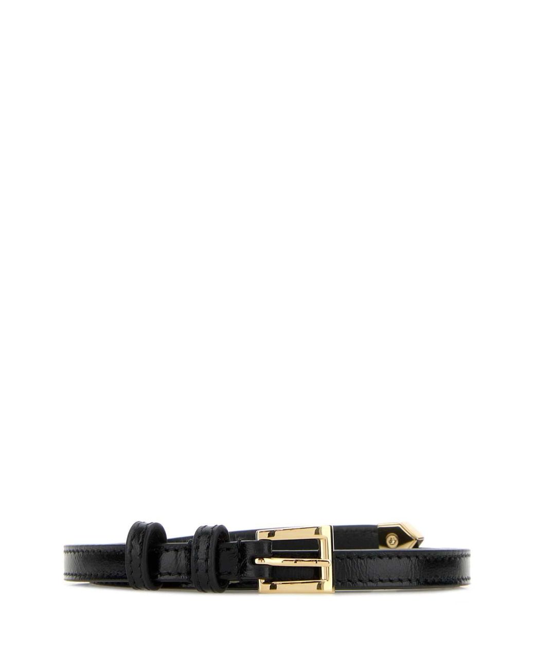 Prada Black Leather Belt