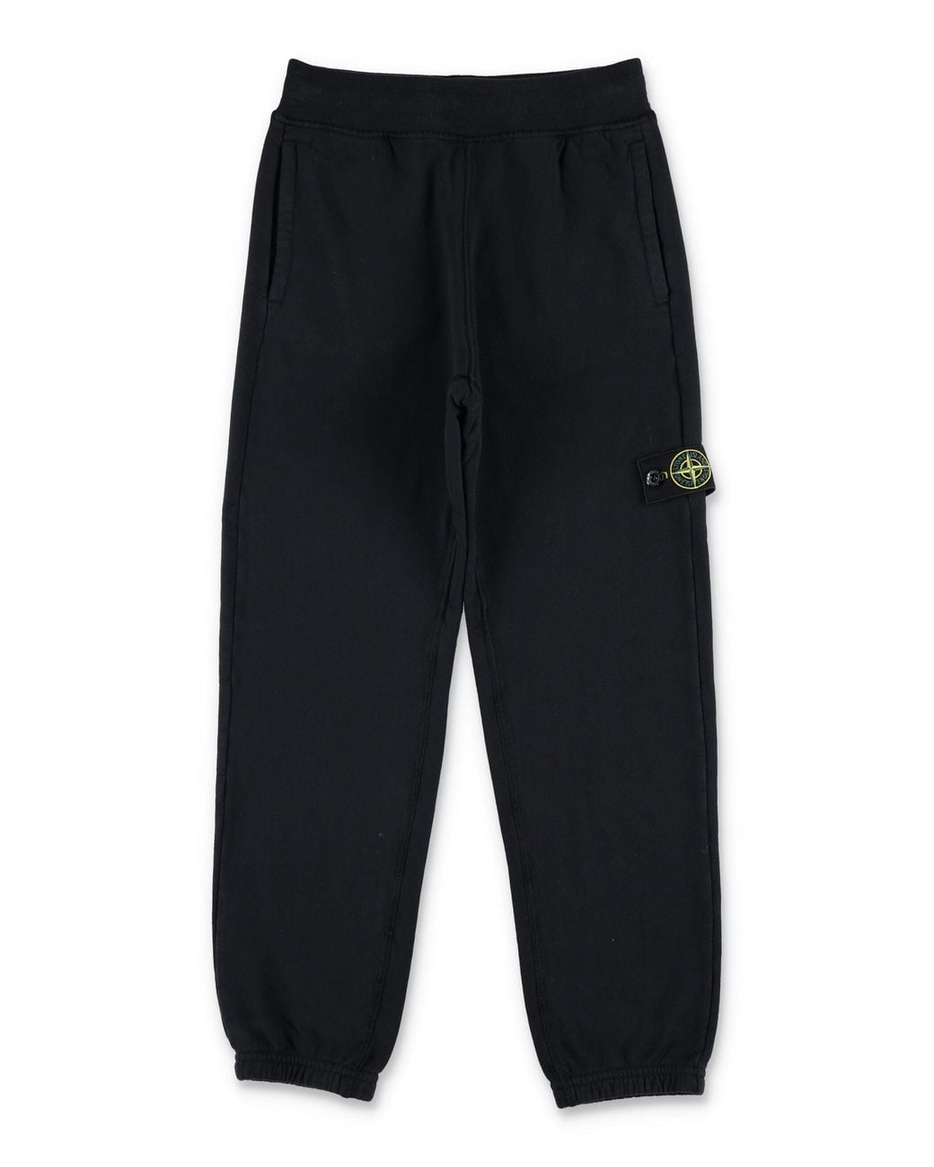 Stone Island Blue Boys' Cotton Fleece Jogger Pants