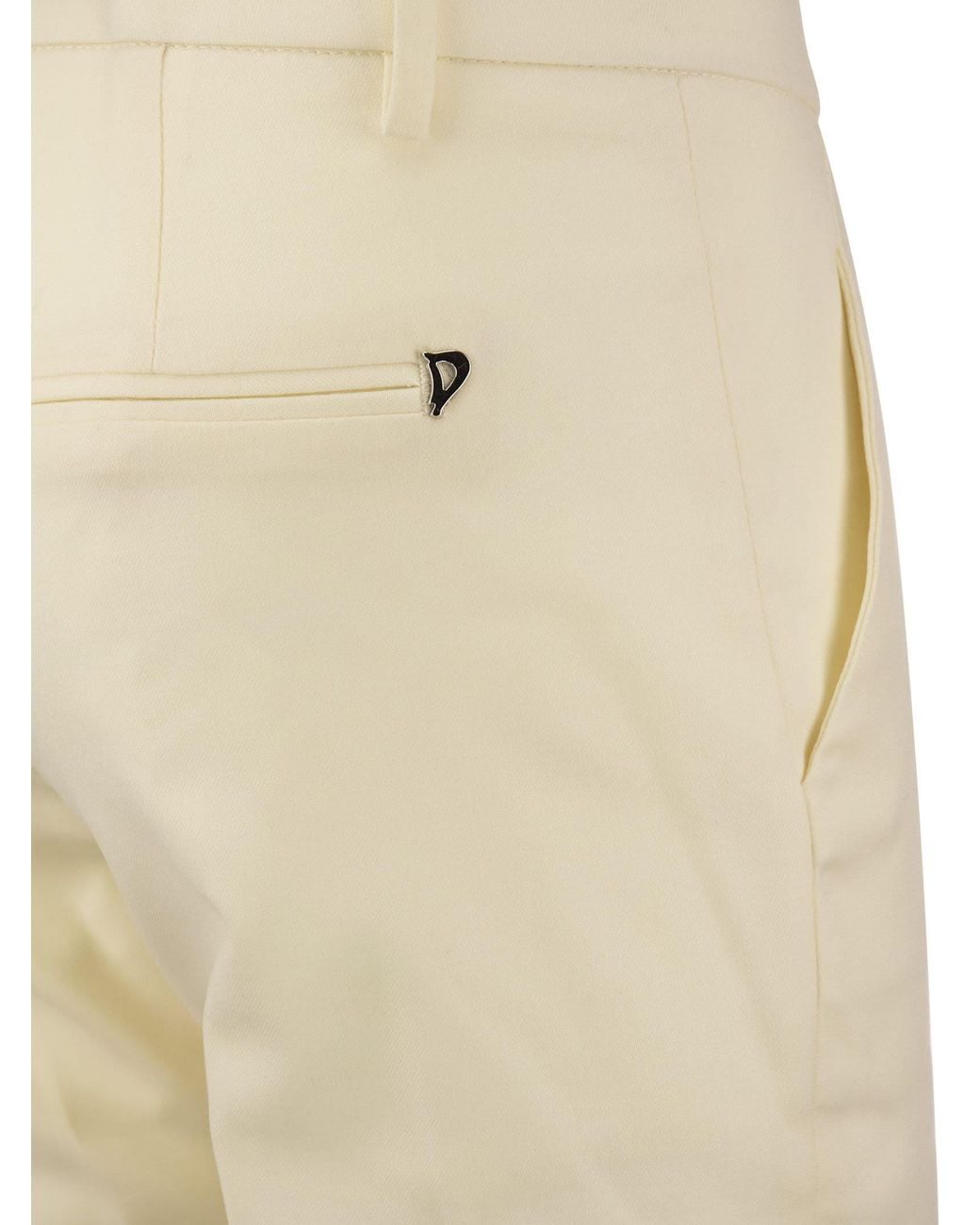 Dondup Natural Perfect Wool Slim Fit Trousers