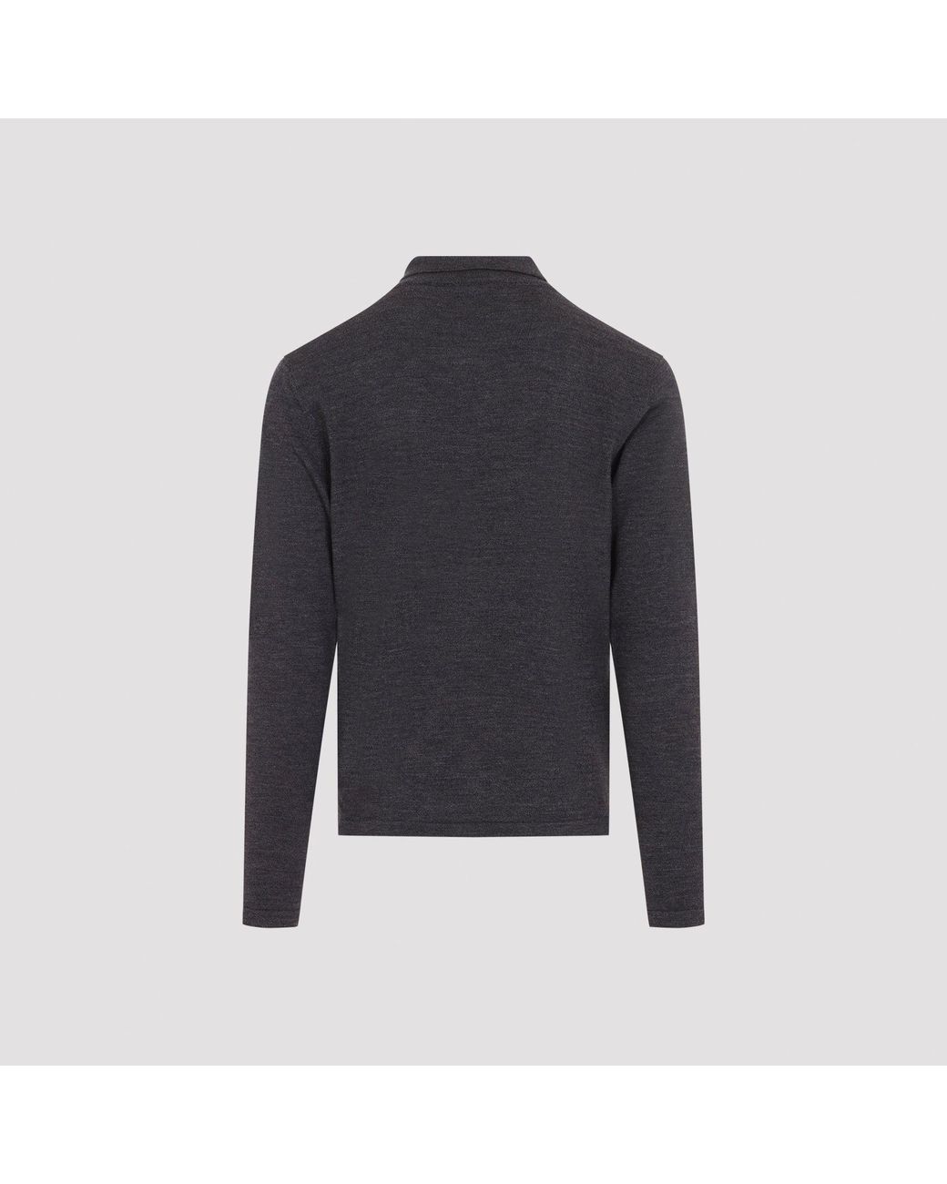 Lemaire Blue S Knitted Polo Sweater for men