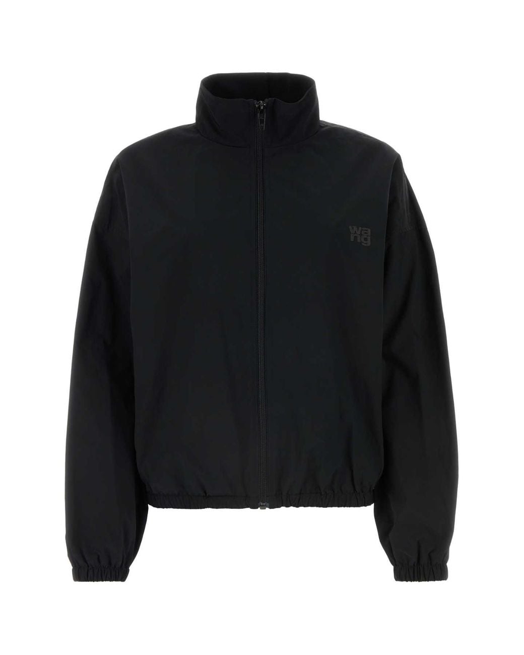 T By Alexander Wang Black Polyester-Blend Windbreaker Jacket With Smooth Lining