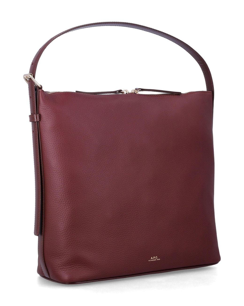A.P.C. Purple A. P.C. Leather Shoulder Bag