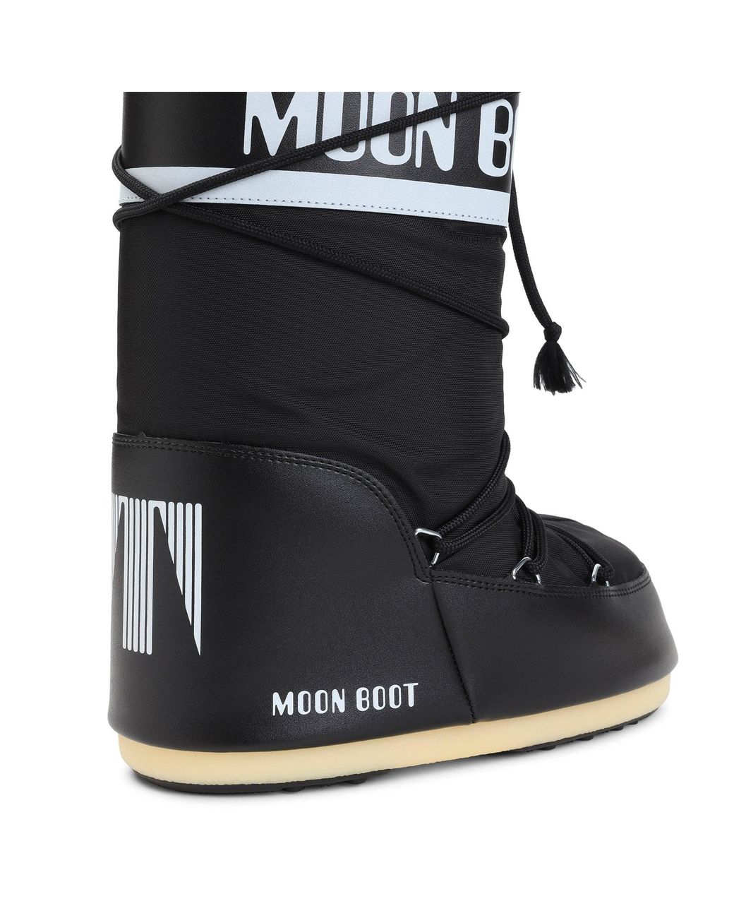 Moon Boot Black Icon Nylon Boots