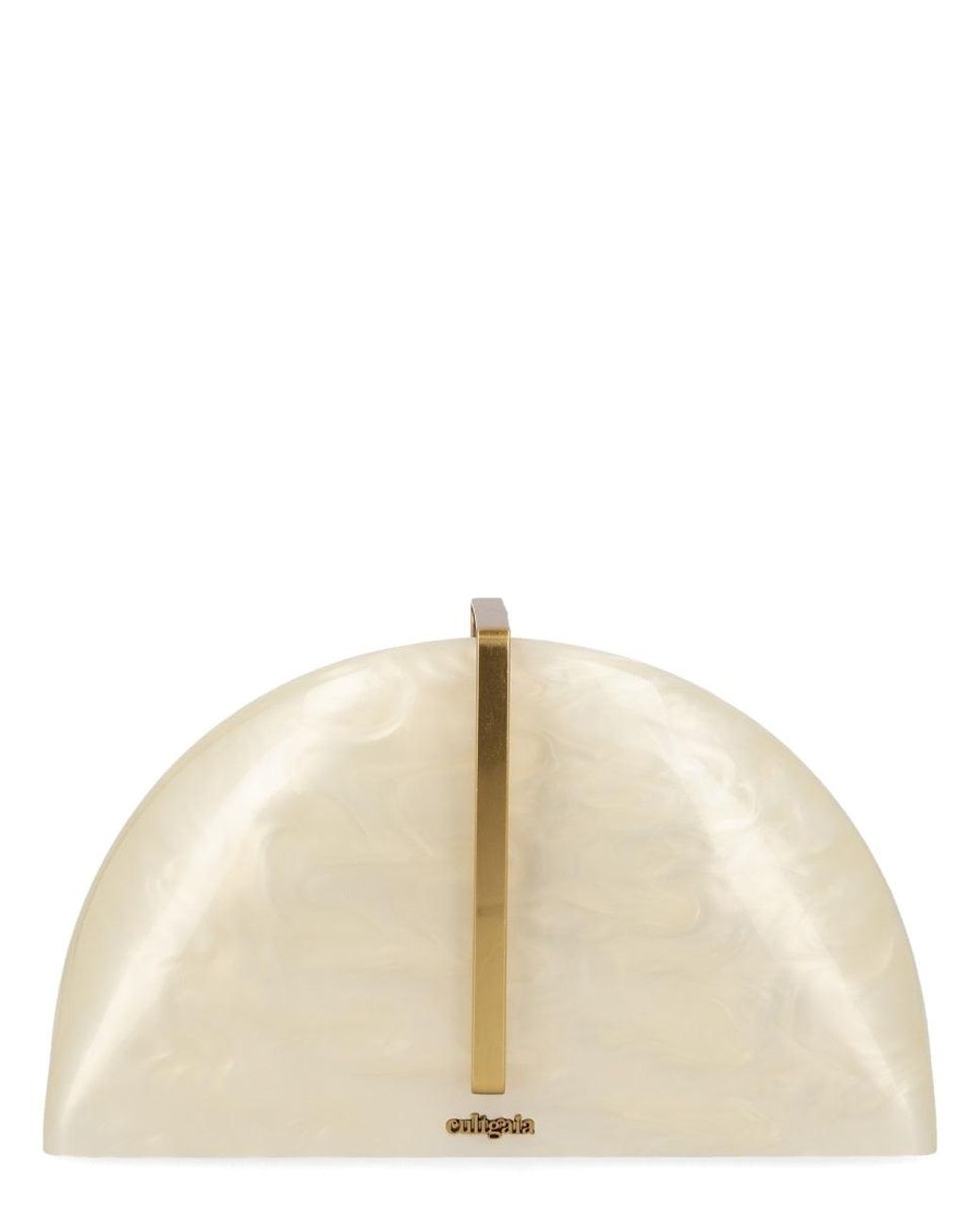 Cult Gaia Natural Mini Pouch Clutch With Chic Design