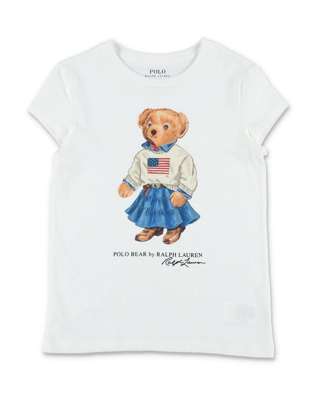Polo Ralph Lauren White Girls' 100% Cotton Polo Shirt