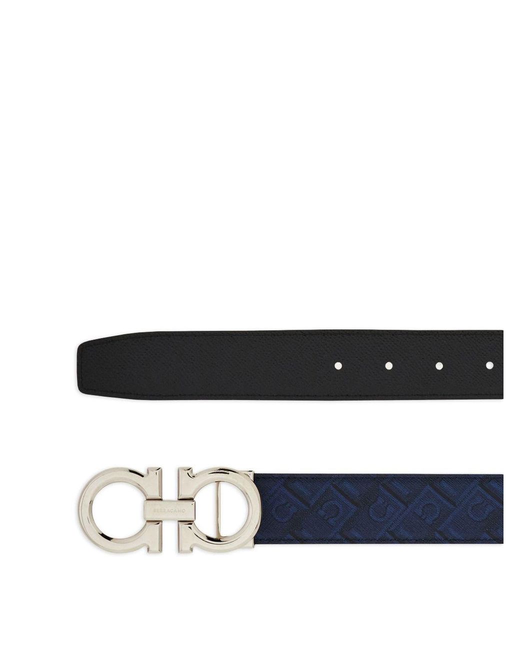 Ferragamo Gancini Riem in het White voor heren