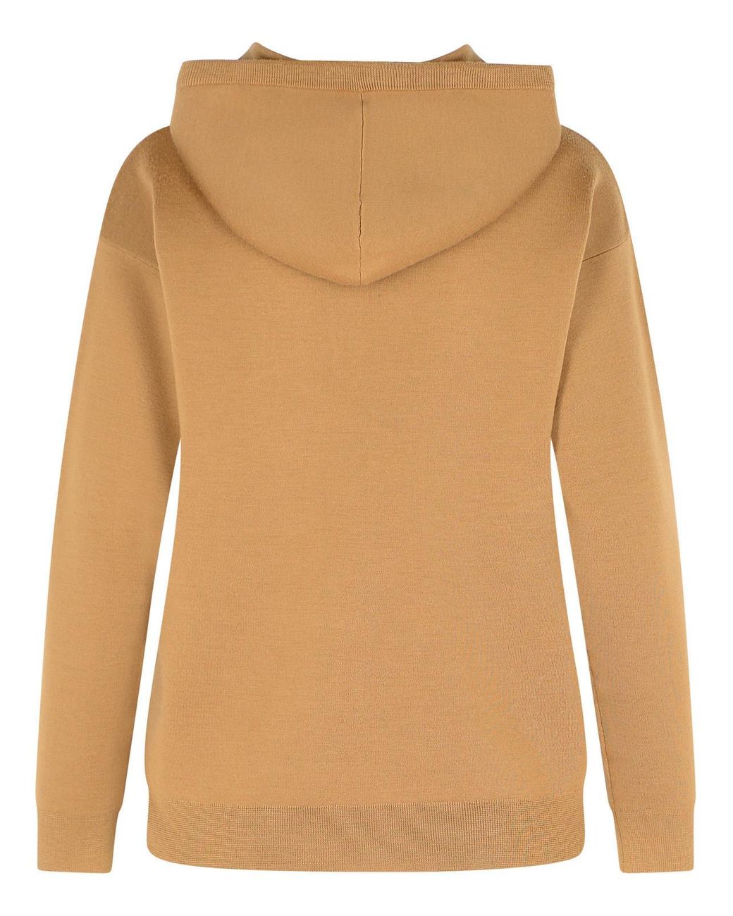 Max Mara Natural Camel Virgin Wool Sweatshirt