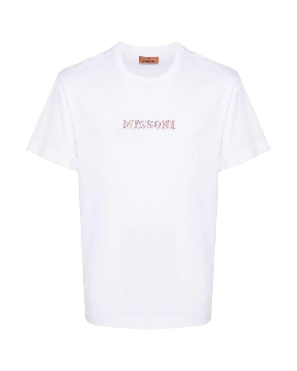 Missoni White Printed T-Shirt for men