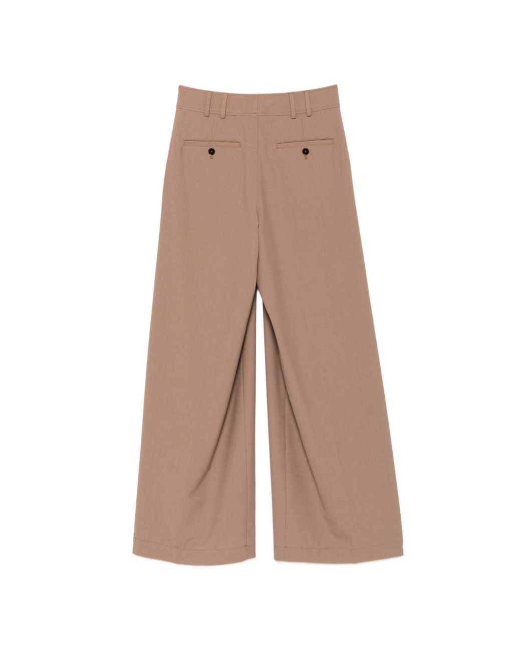 Closed Brown Wool Blend Trousers