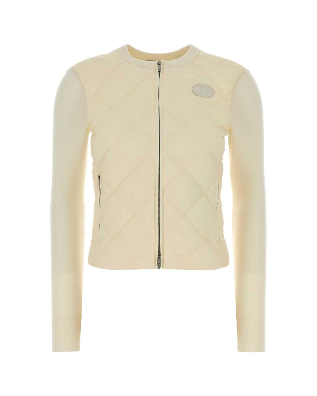 Burberry Natural Lightweight Nylon And Wool Jacket