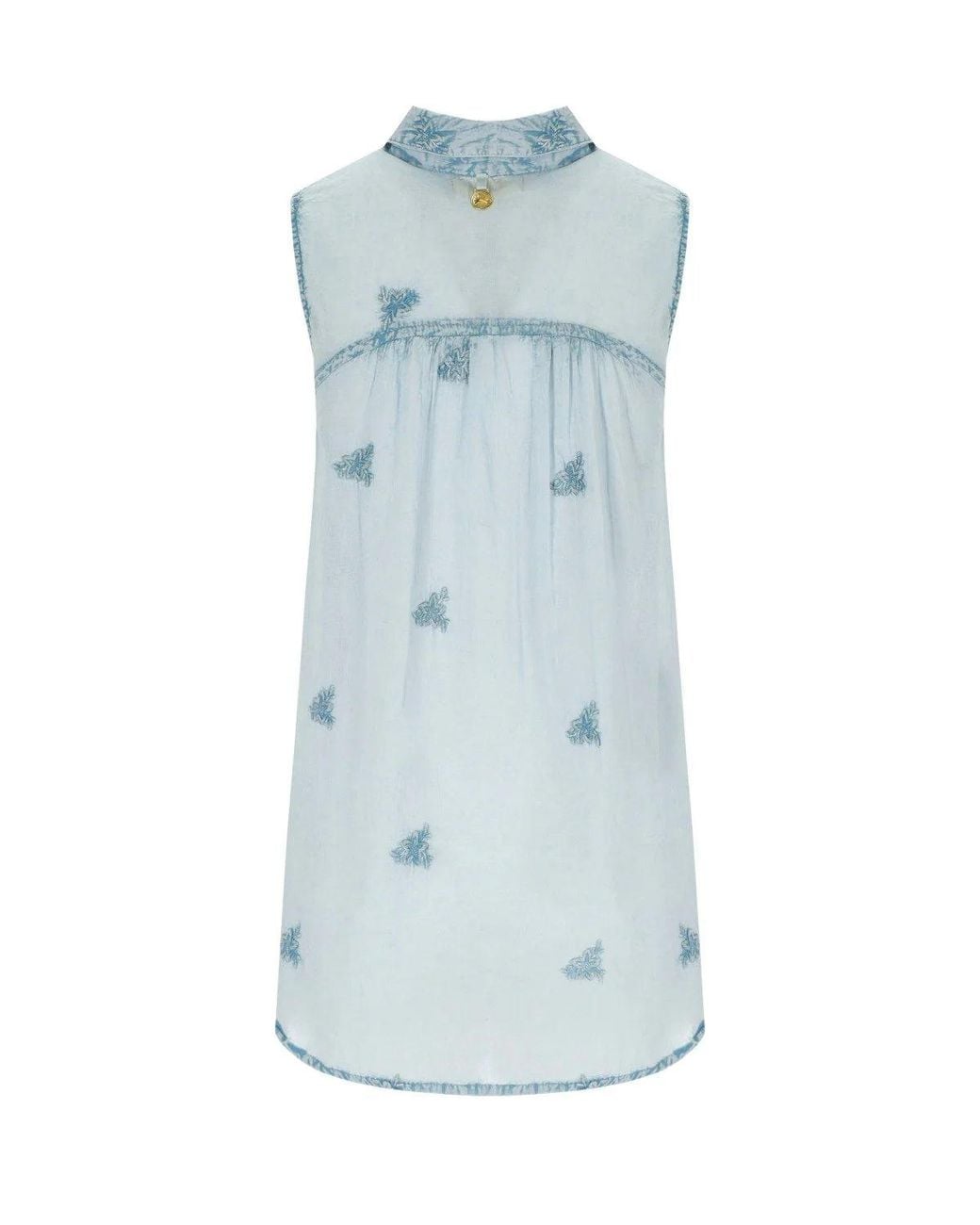 PAHIESA FORMENTERA Blue Sleeveless Shirt