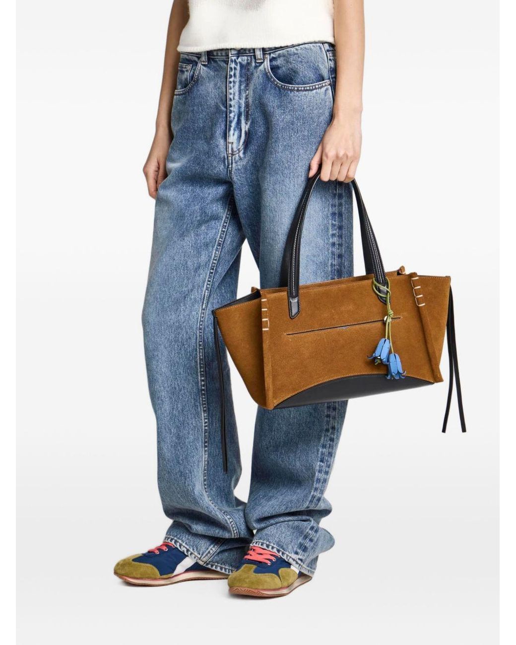 J.W. Anderson Brown Loafer Leather Tote Bag