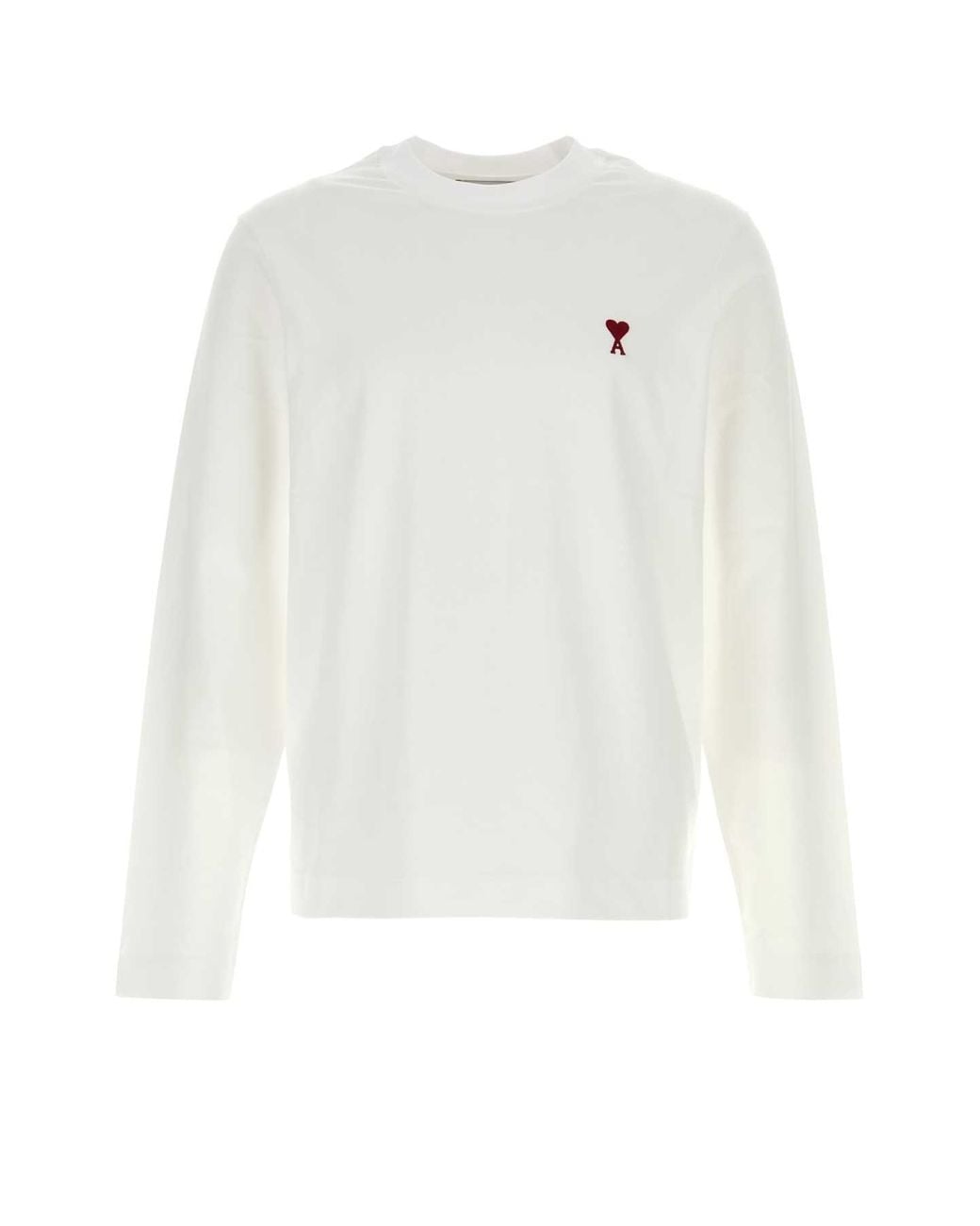 AMI White Cotton T Shirt