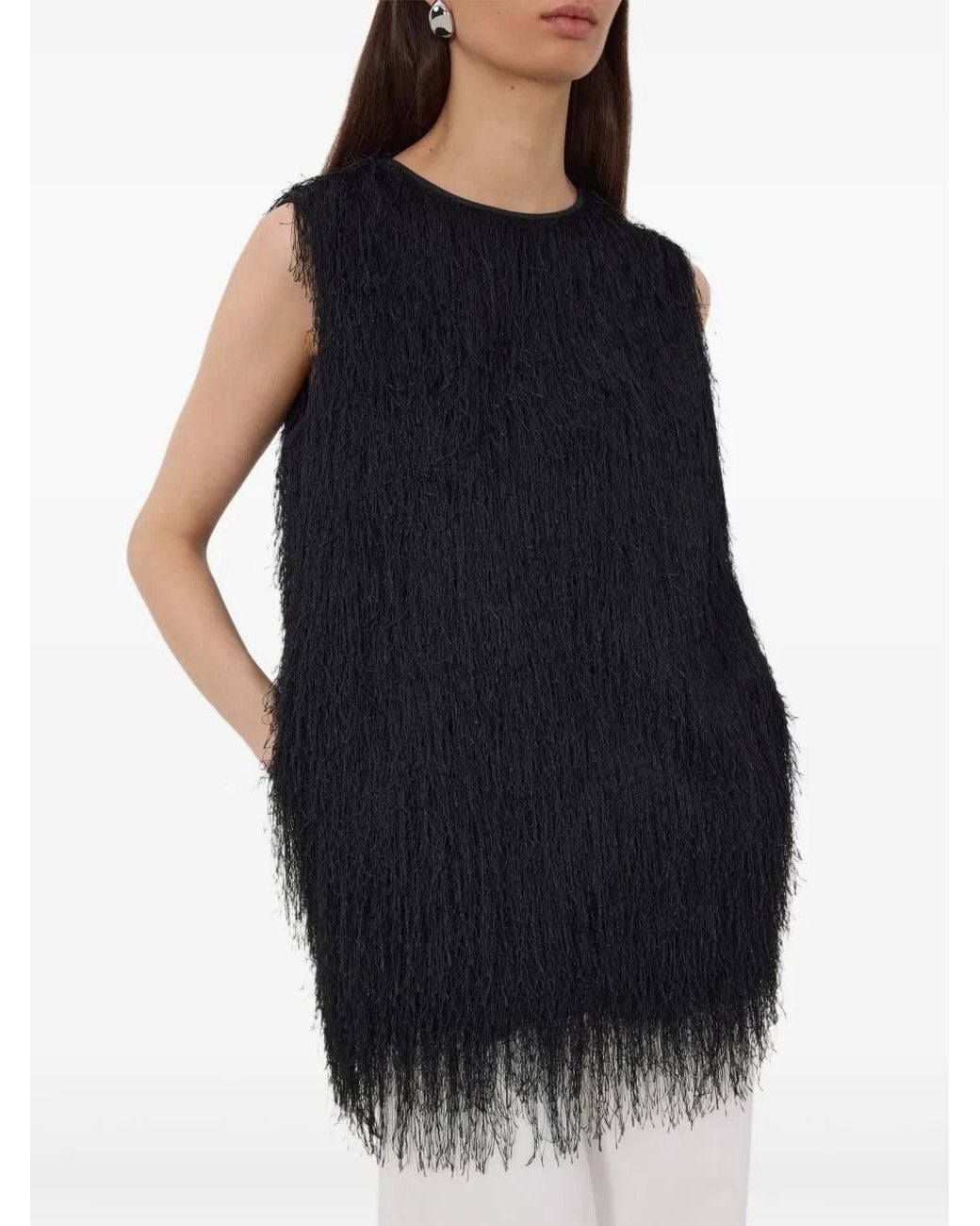Loulou de Saison Black Yasmin Sleeveless Top