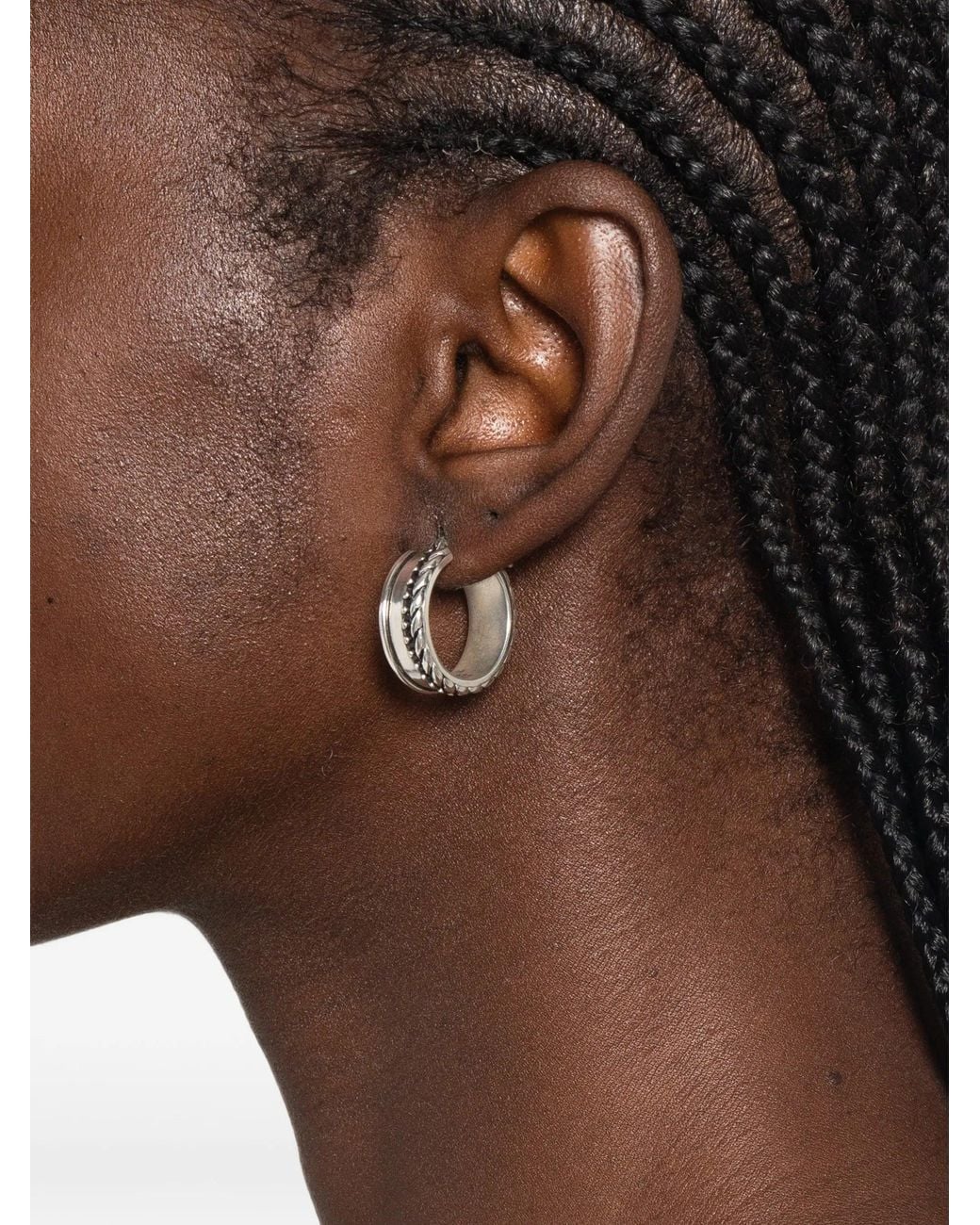 MM6 by Maison Margiela White Earrings