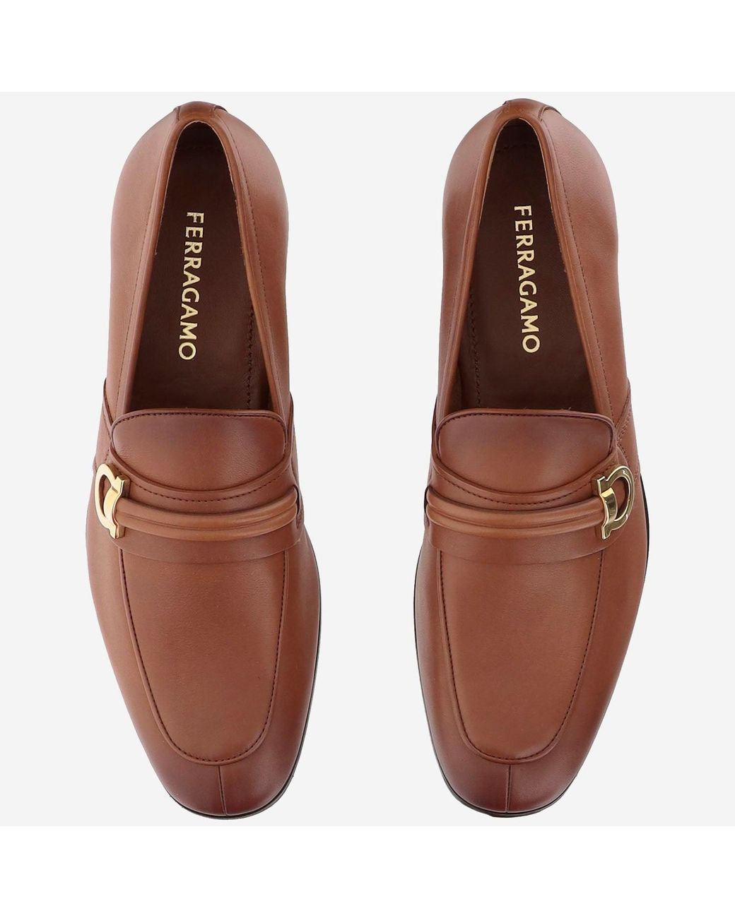Ferragamo Brown Leather Loafers