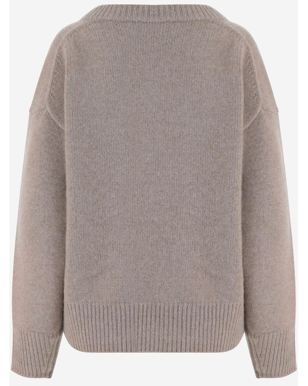 arch4 Gray Cashmere V-Neck Sweater