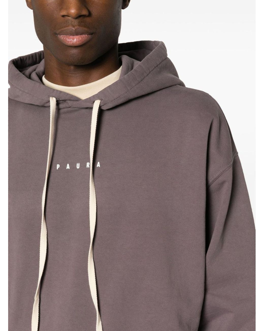 Paura Brown Santi Hoodie Basic for men